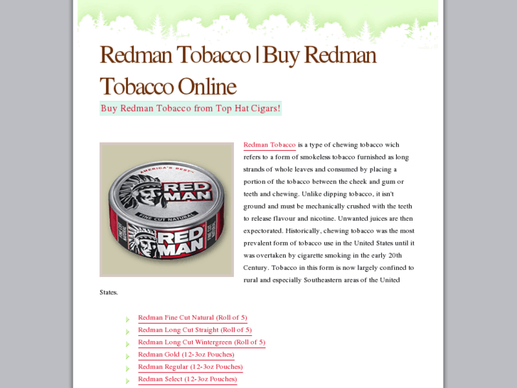 www.redmantobacco.com