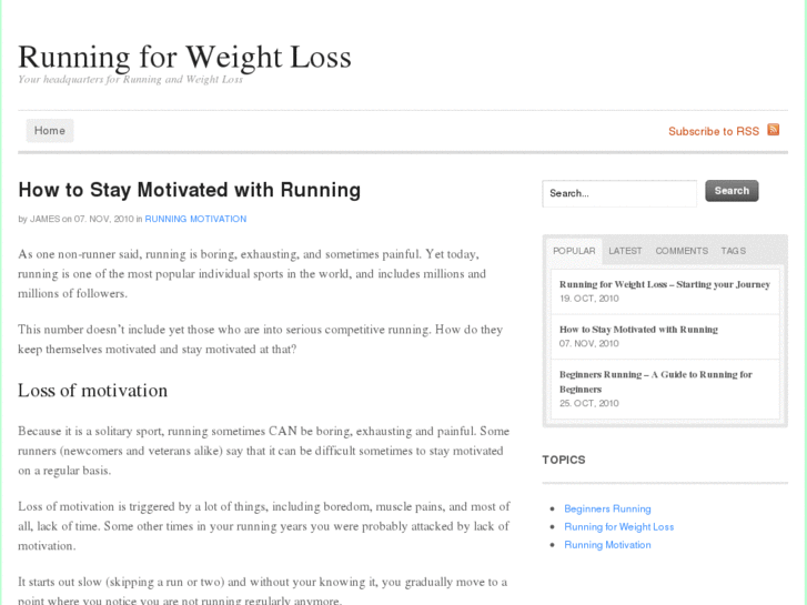 www.runningforweightlosshq.com