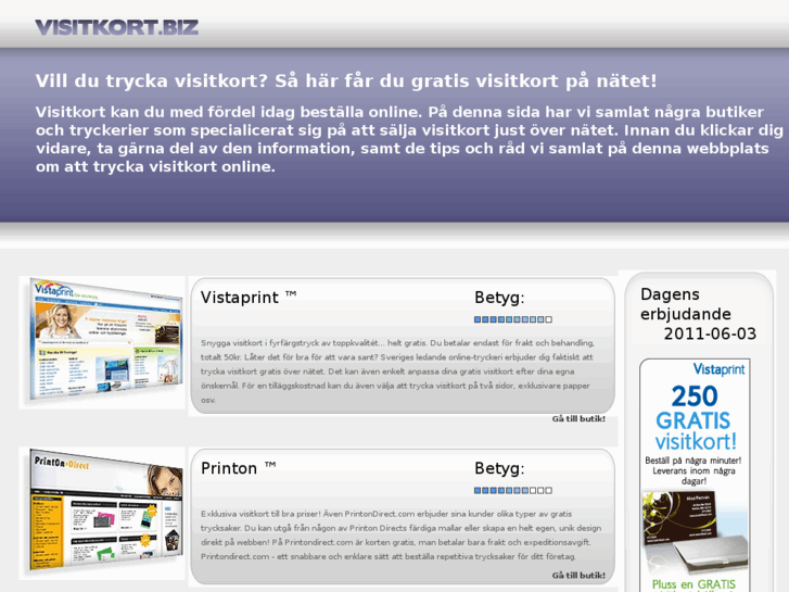 www.visitkort.biz