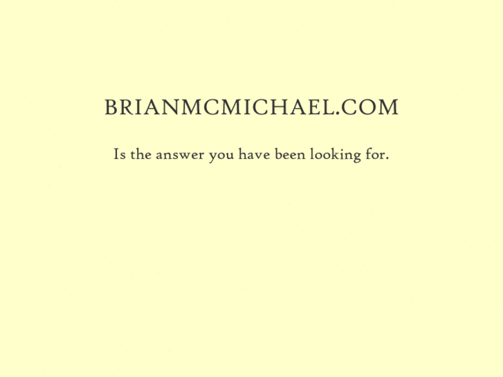 www.brianmcmichael.com