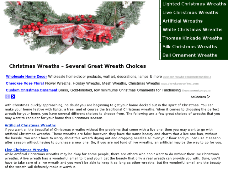 www.decorativechristmaswreaths.com