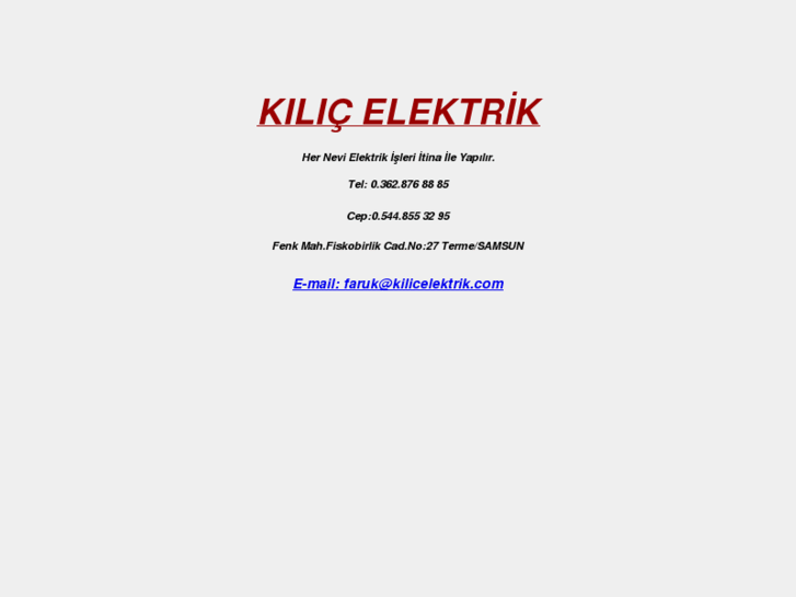 www.kilicelektrik.com