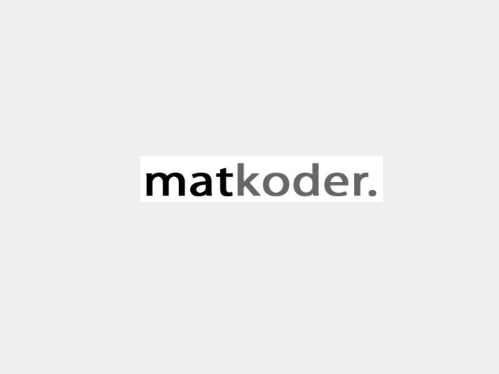 www.matkoder.com