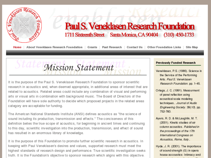 www.veneklasenresearchfoundation.com