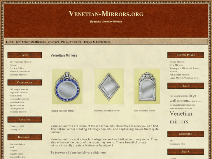 www.venetian-mirrors.org