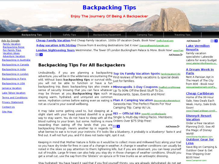 www.backpackingtips.net