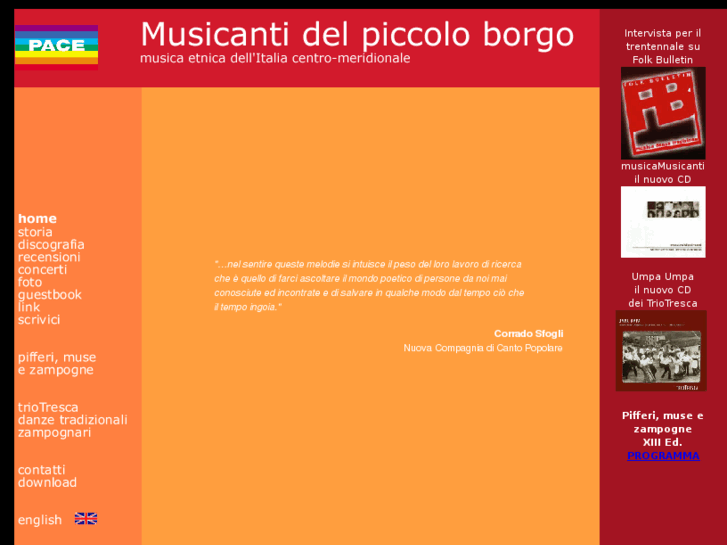 www.musicantidelpiccoloborgo.it