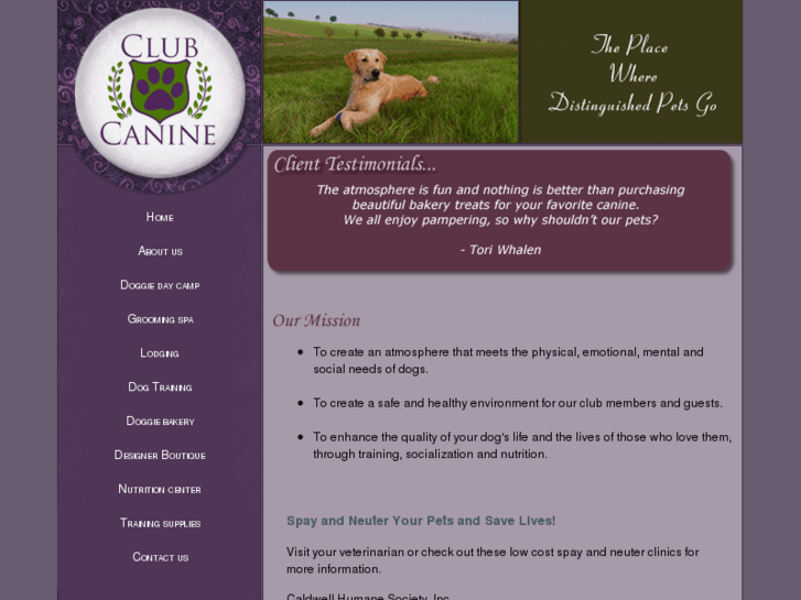 www.myclubcanine.com