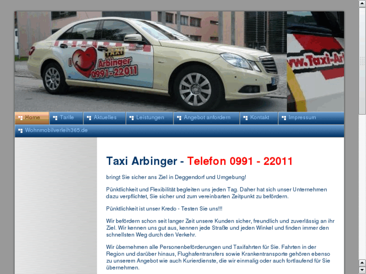 www.taxiarbinger.de