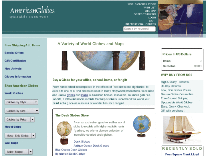 www.americanglobes.com
