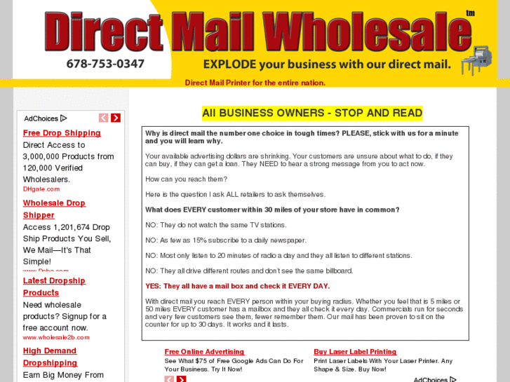 www.directmailwholesale.com