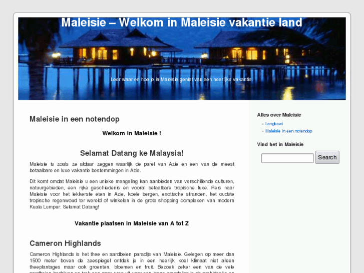 www.maleisievakantie.com