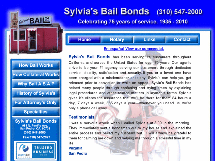 www.sylviasbailbonds.com