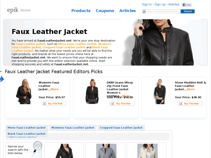 www.fauxleatherjacket.net