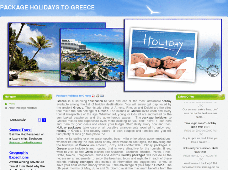 www.packageholidaystogreece.com