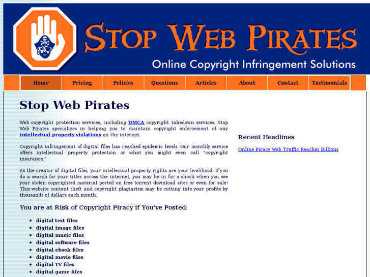 www.stopwebpiracy.com