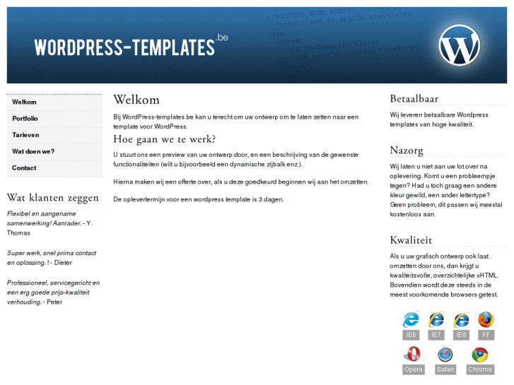 www.wordpress-templates.be