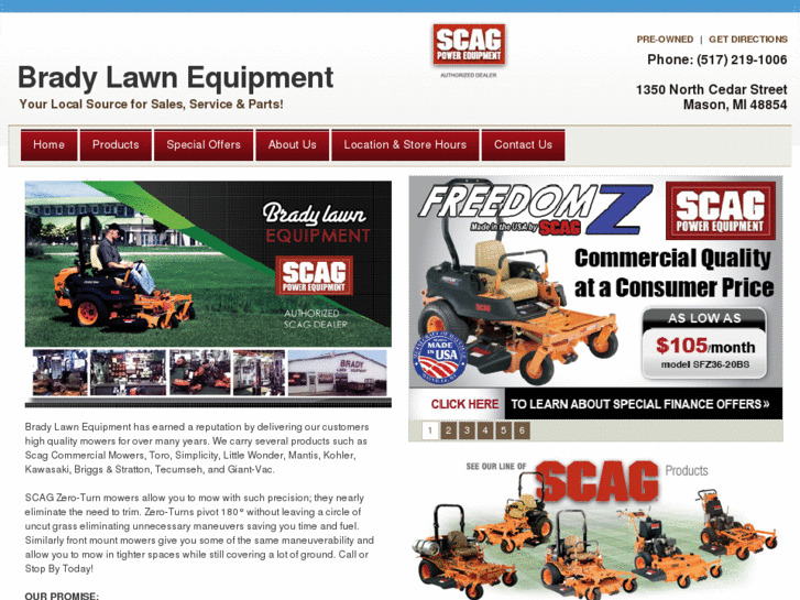 www.bradylawnequipment.com