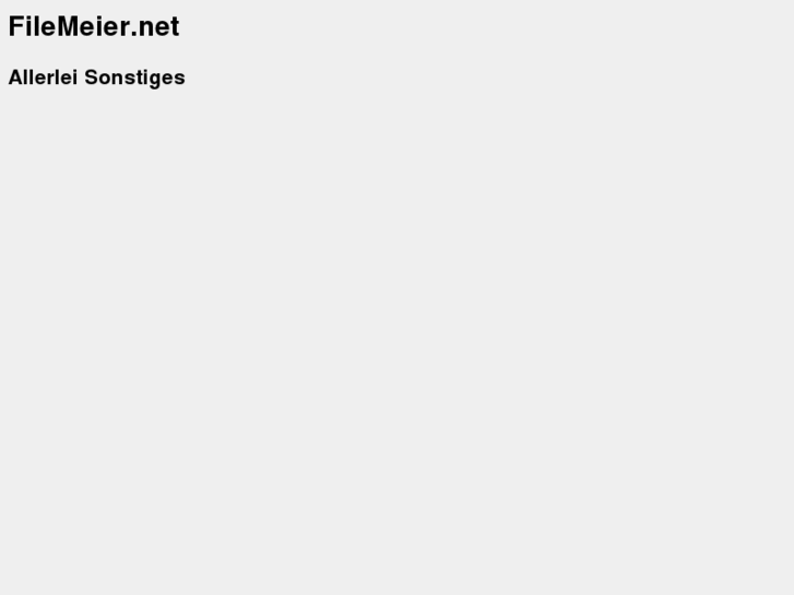 www.filemeier.net