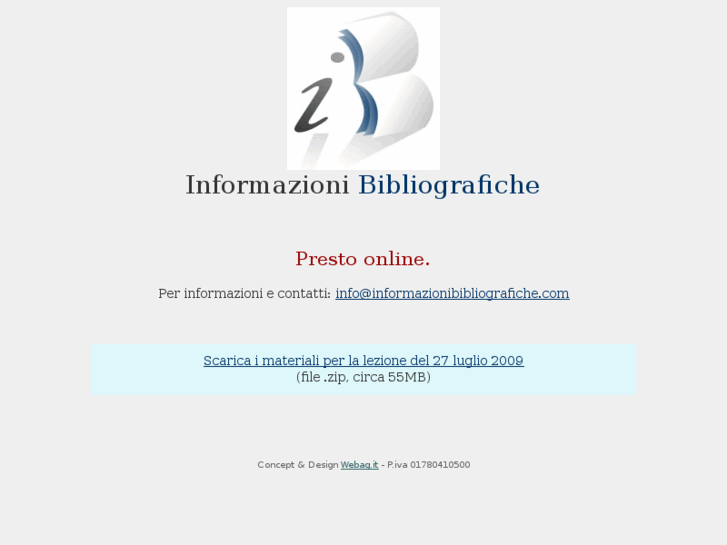 www.informazionibibliografiche.com