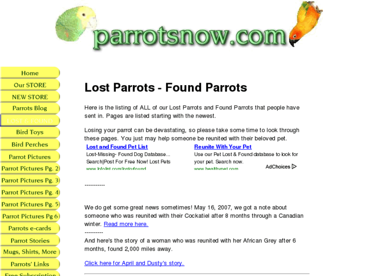 www.lost-parrots.com