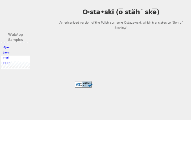 www.ostaski.net