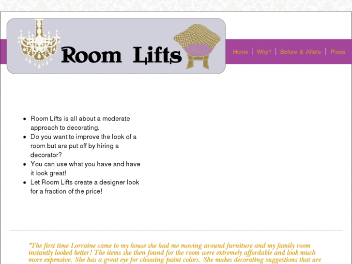 www.roomliftsbylorraine.com