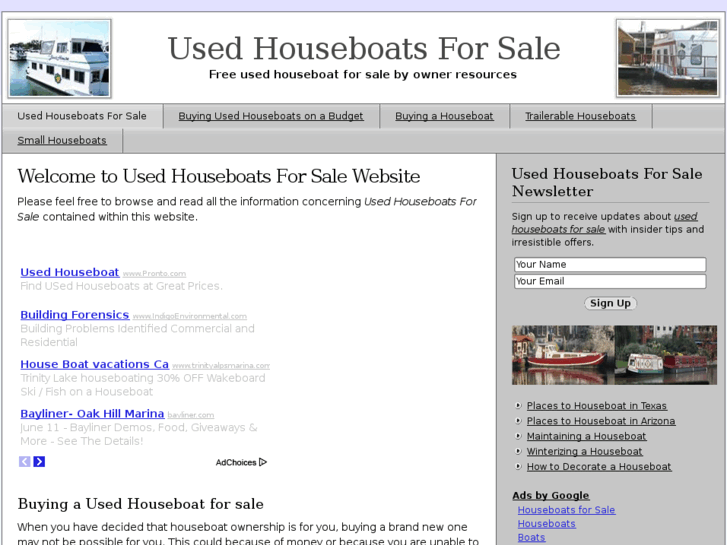 www.usedhouseboatsforsale.org