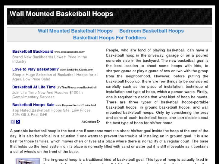 www.wallmountedbasketballhoops.com