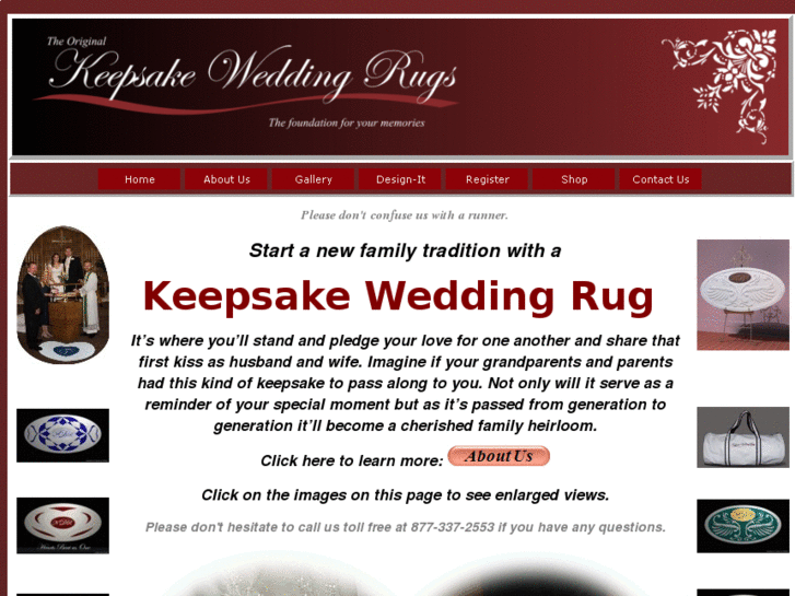 www.keepsakeweddingrugs.com