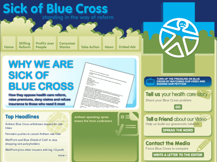 www.sickofbluecross.com