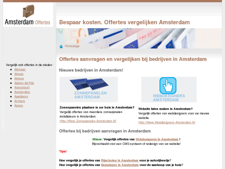 www.amsterdamoffertes.nl