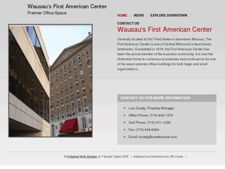 www.firstamericancenterwausau.com