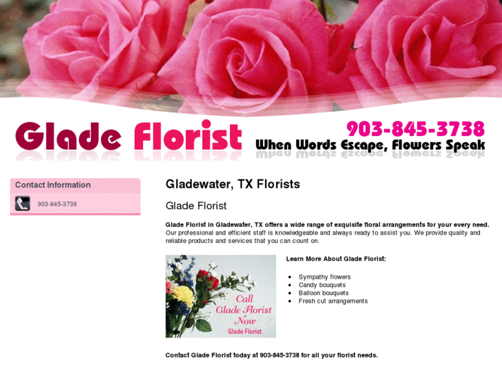 www.gladewaterflorist.com