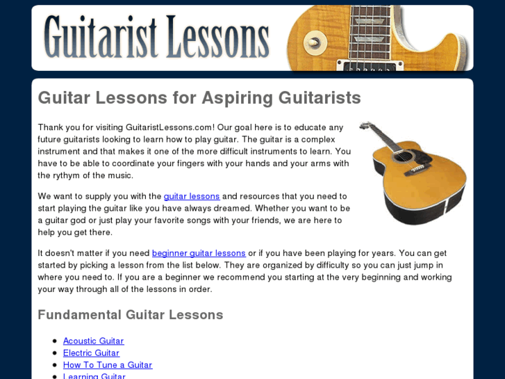 www.guitaristlessons.com