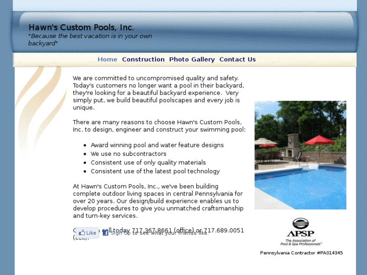 www.hawnscustompools.com