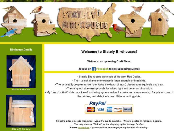 www.statelybirdhouses.com