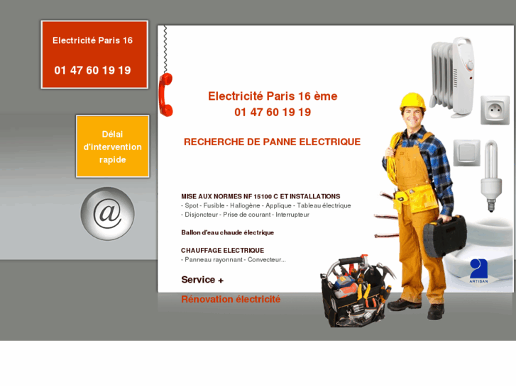 www.electriciteparis16.com