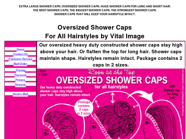 www.oversizedshowercaps.com