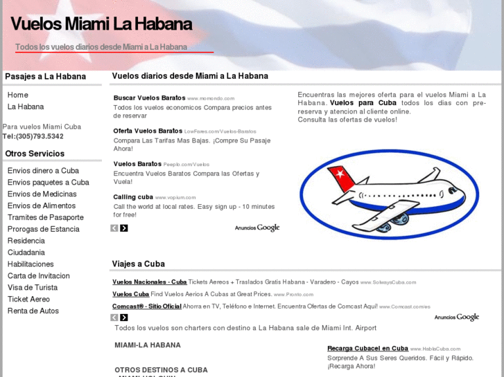 www.vuelosmiamilahabana.com