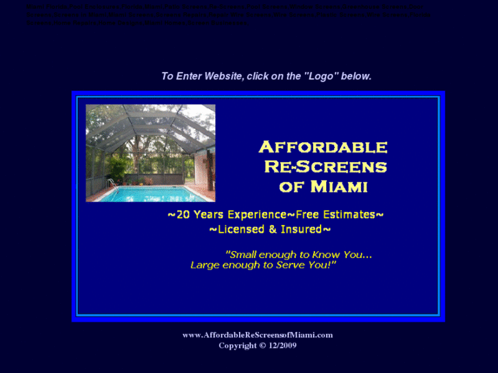 www.affordablerescreensofmiami.com