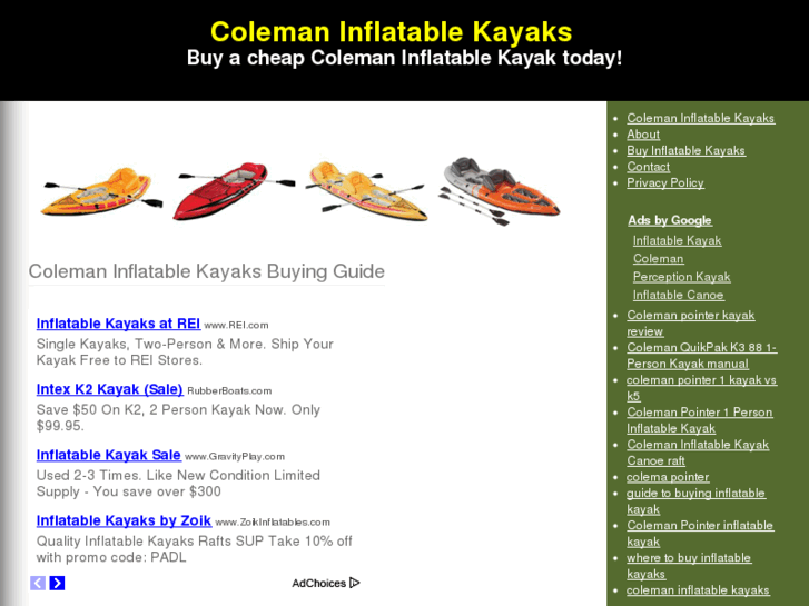 www.colemaninflatablekayaks.com