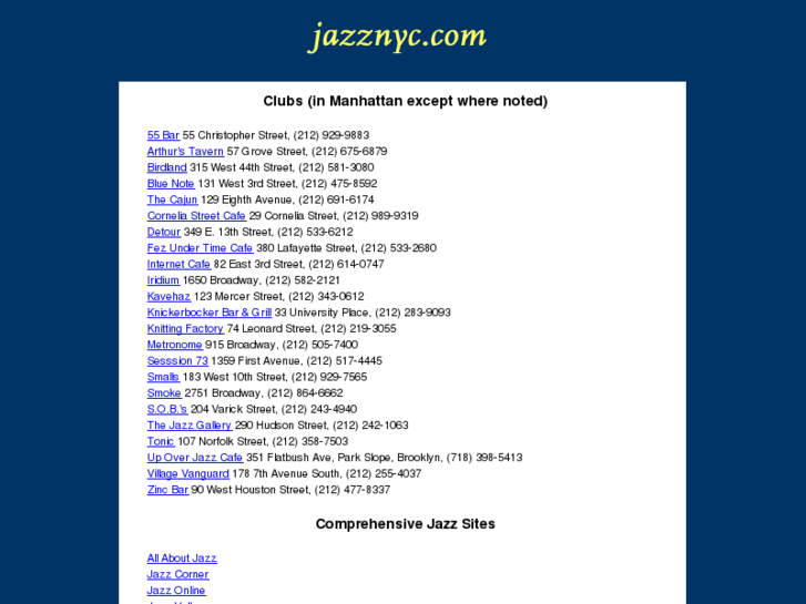 www.jazznyc.com