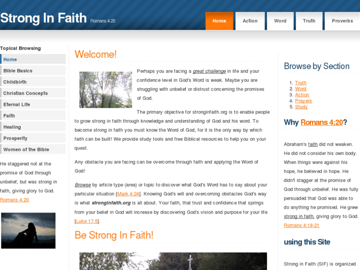 www.stronginfaith.org