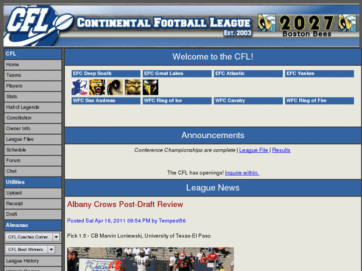 www.thecfl.net
