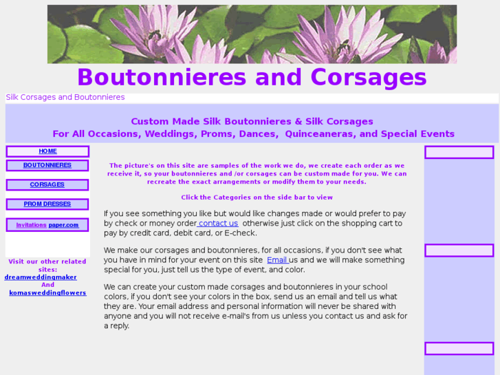 www.boutonieresandcorsages.com