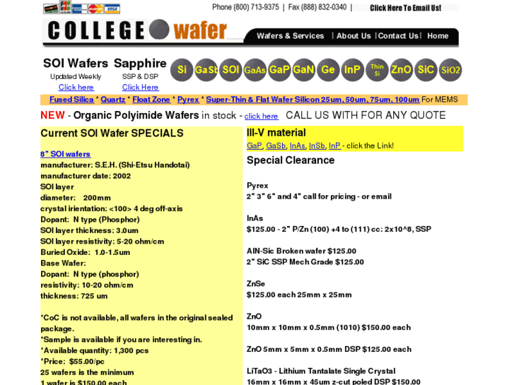 www.collegewafer.com