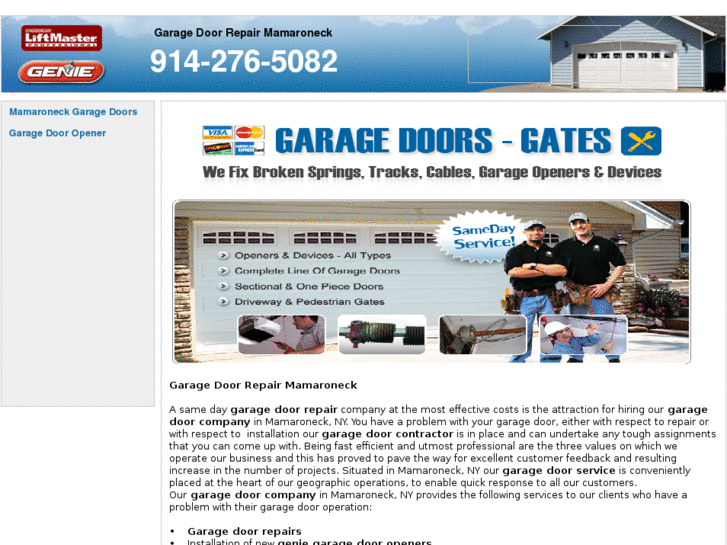 www.garagedoorrepairmamaroneck.com