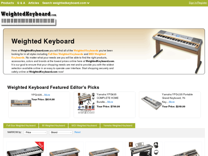 www.weightedkeyboard.com