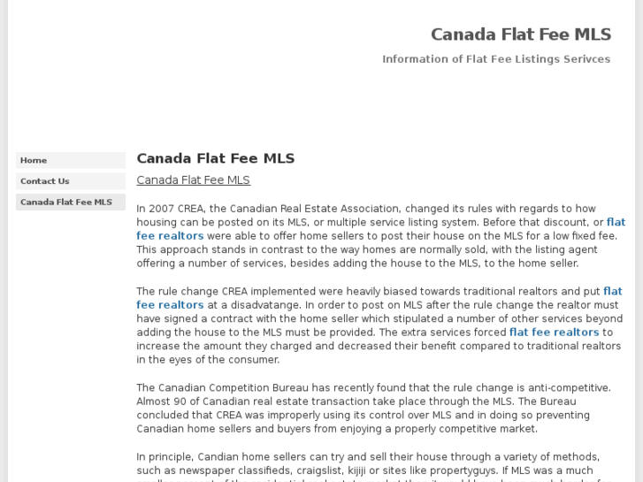 www.canadaflatfeemls.com